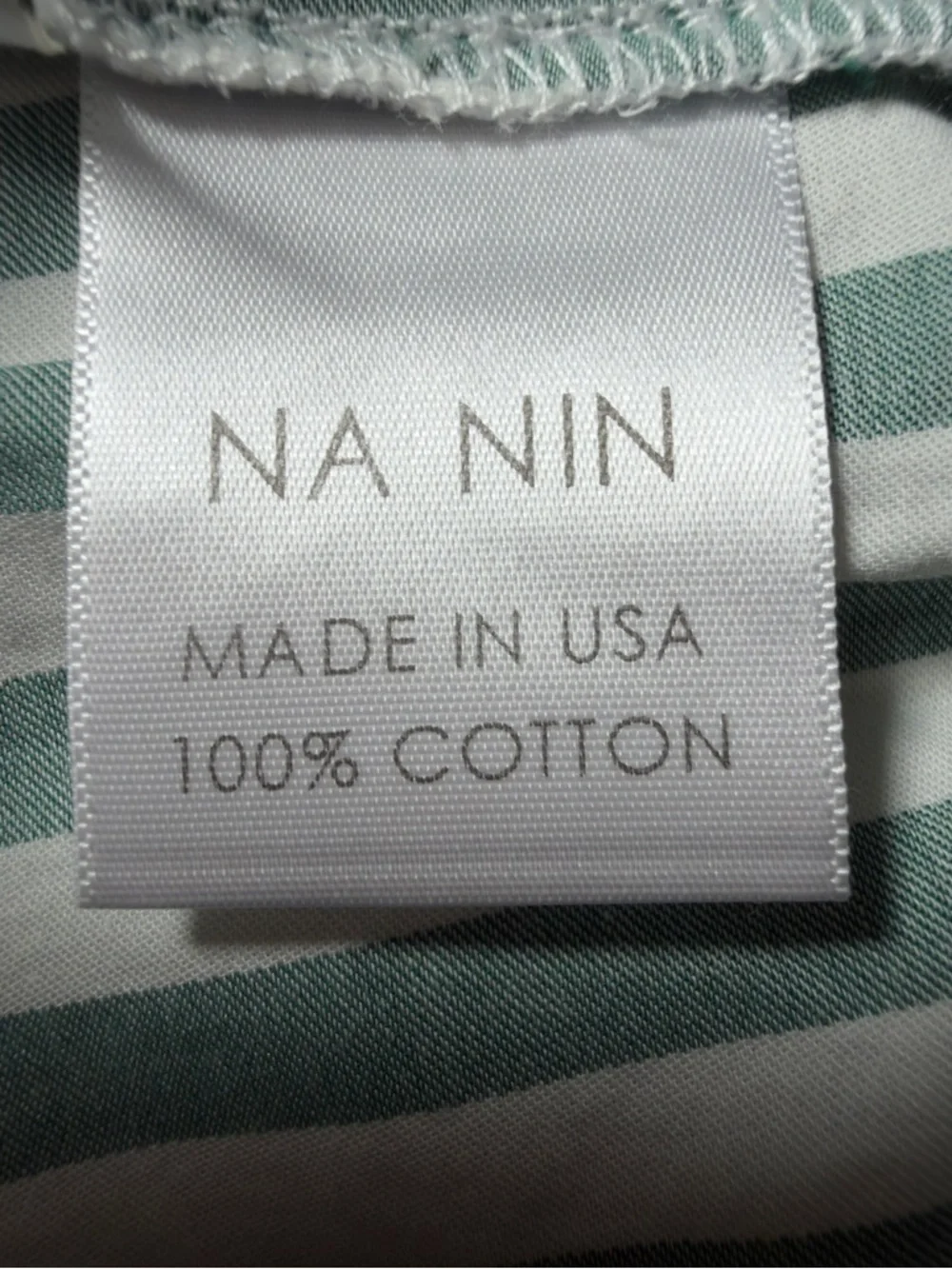 Women’s Green & White Vertical-Stripe Wide-Leg Pants - Picture 10 of 12